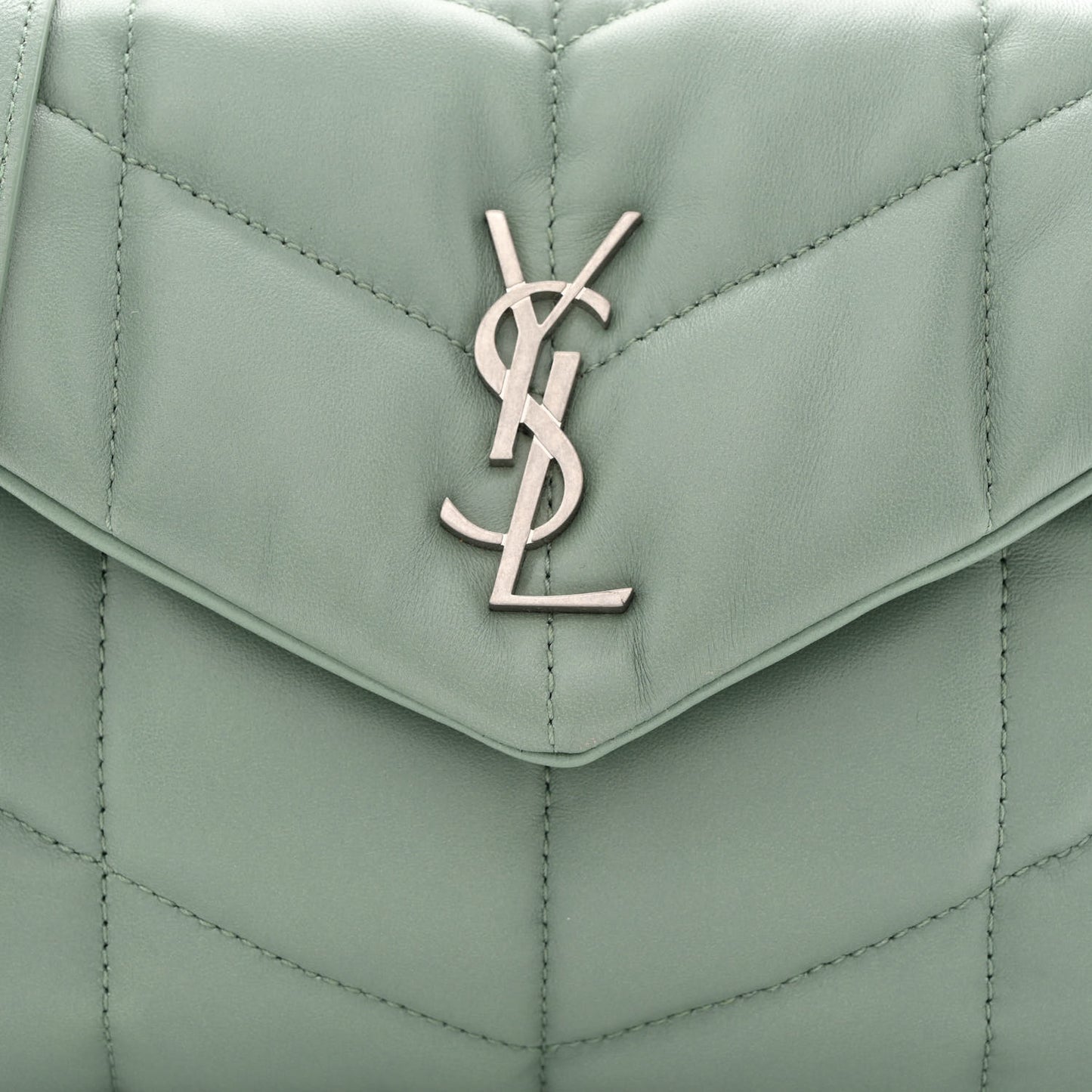 Lambskin Quilted Toy Loulou Puffer Monogram Chain Satchel Mint