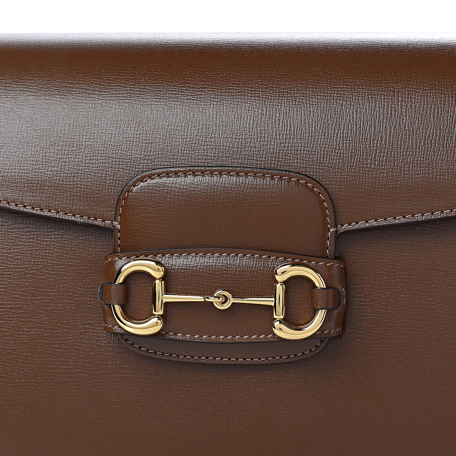 Gucci Azalea Calfskin Horsebit 1955 Shoulder Bag Brown Sugar 6 of 11