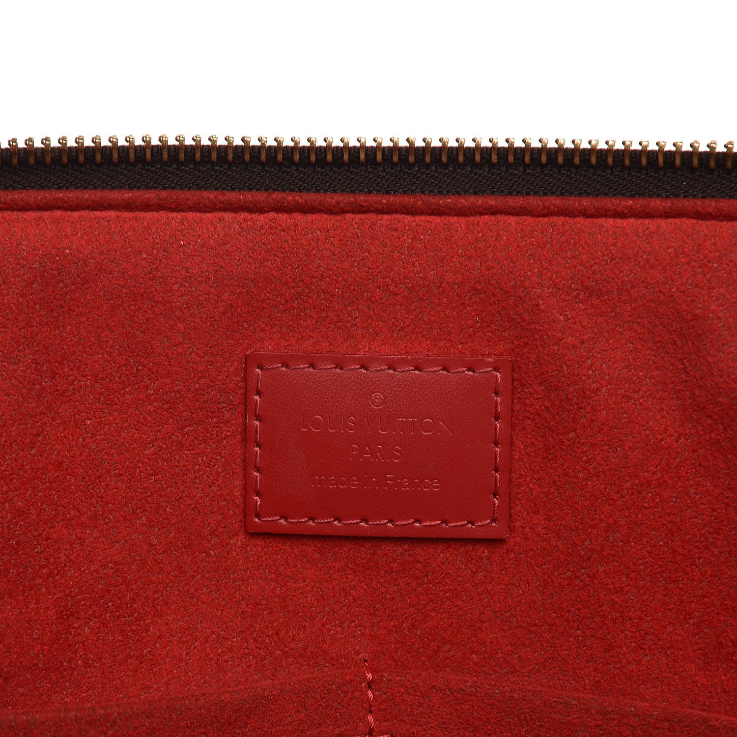 Louis Vuitton Damier Ebene Caissa Tote MM Cherry 6 of 13