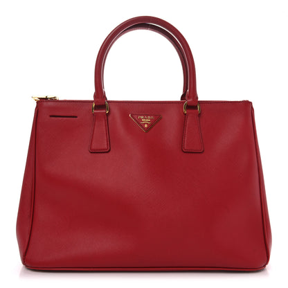 Prada Saffiano Medium Galleria Double Zip Tote Fuoco 1 of 9