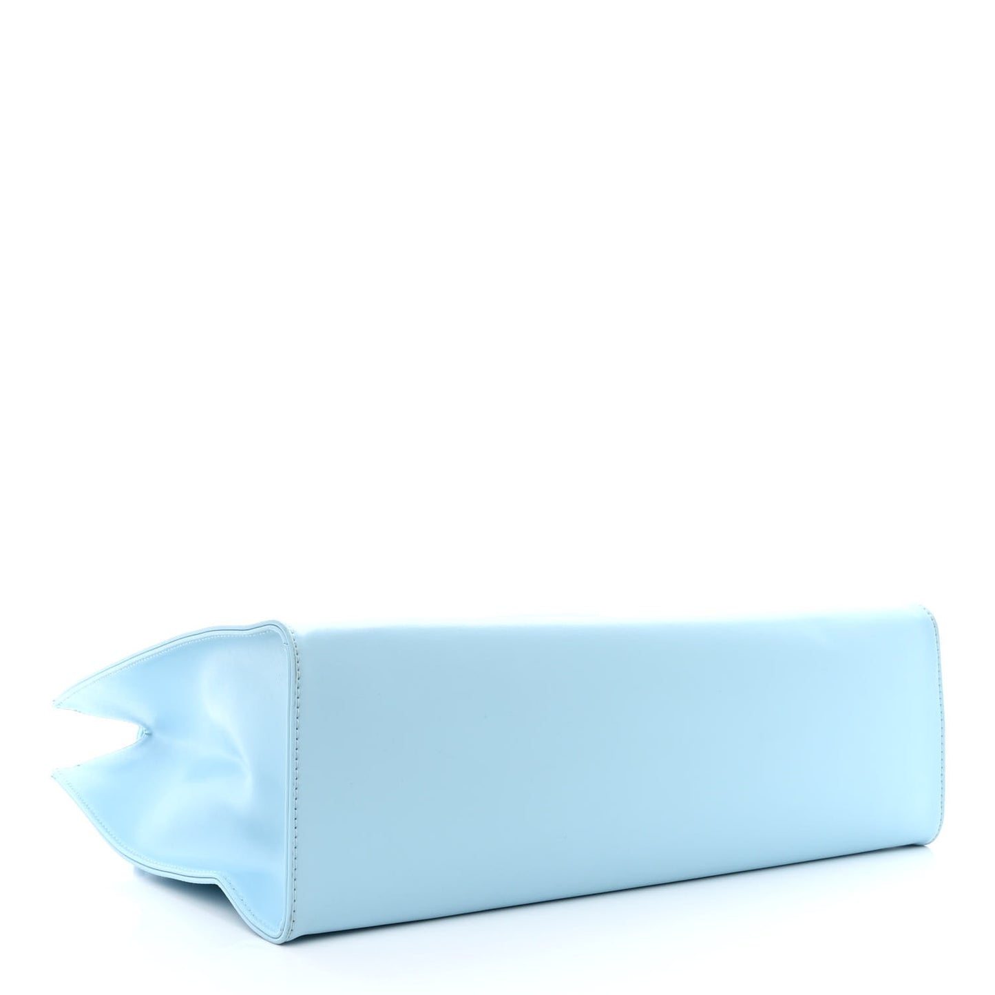 Vegan Leather Medium Shopping Bag Pool Blue