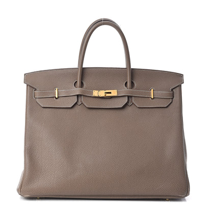 Hermes Togo Birkin 40 Etoupe 1 of 28