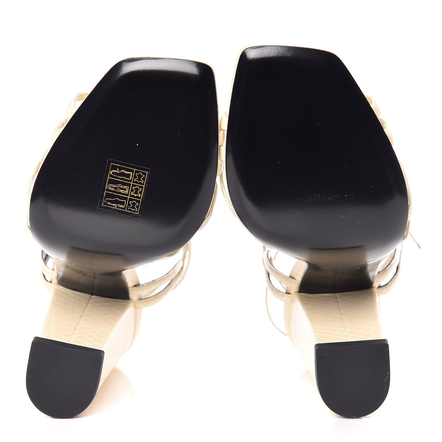 Ayers Oak 100 Ankle Crisscross Strap Sandals 38.5 Cream