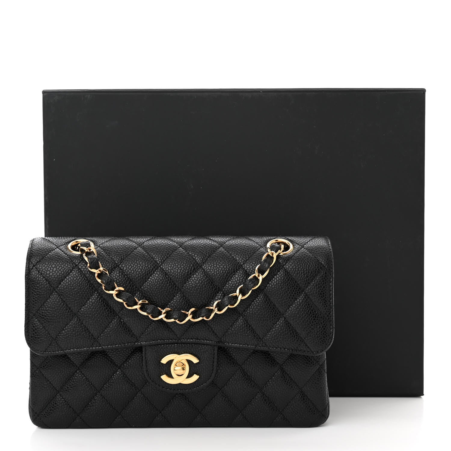 Chanel Caviar Quilted Small Double Flap Black 3 of 11