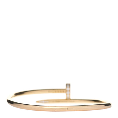 Cartier 18K Yellow Gold Diamond Juste Un Clou Bracelet 18 3 of 5