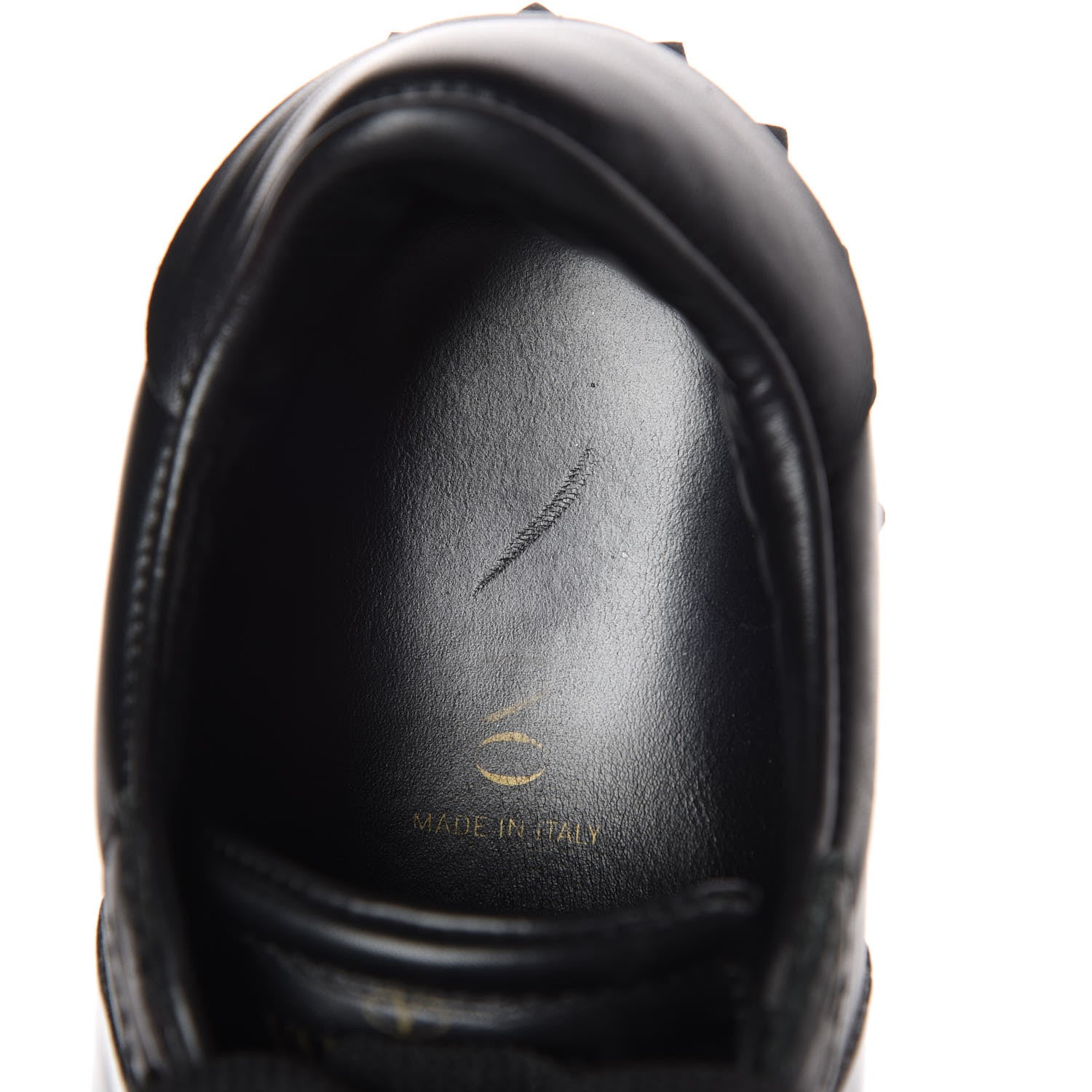 Valentino Garavani Calfskin Womens Rockstud Open Sneakers 35.5 Black 9 of 11