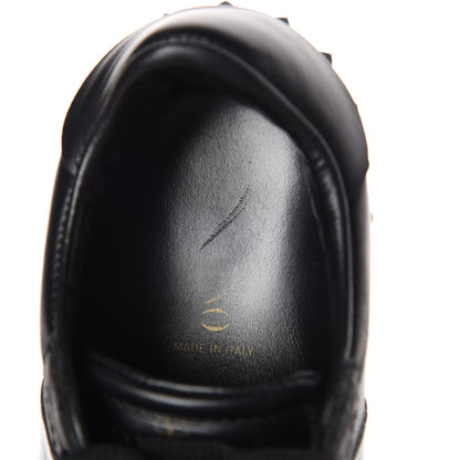 Valentino Garavani Calfskin Womens Rockstud Open Sneakers 35.5 Black 9 of 11