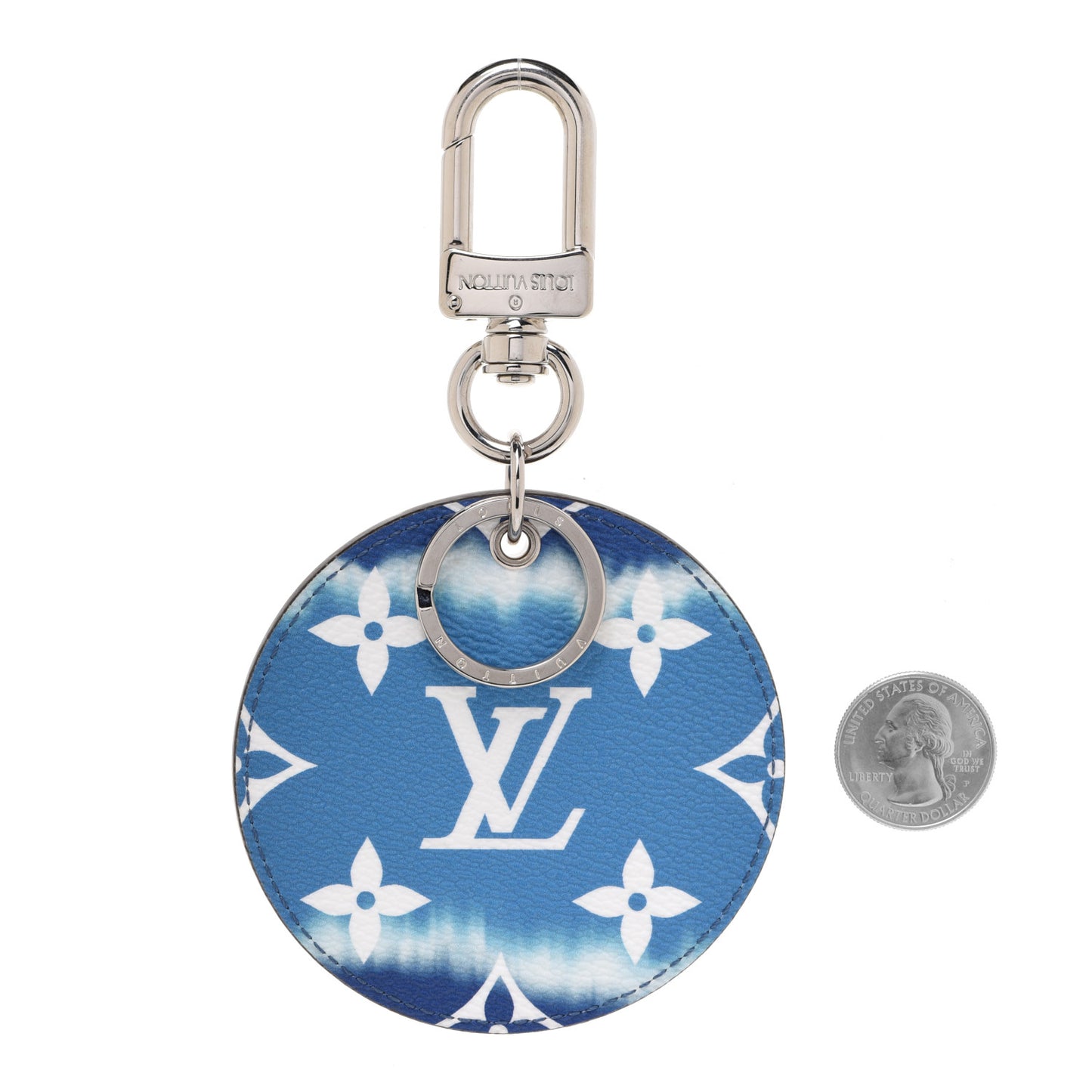 Monogram Escale Bag Charm Key Holder Blue