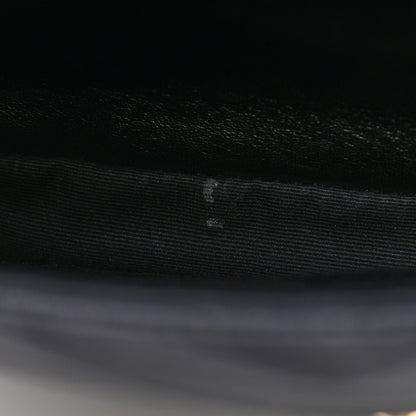 Saint Laurent Lambskin Matelasse Chevron Monogram Medium College Bag Deep Marine 12 of 16