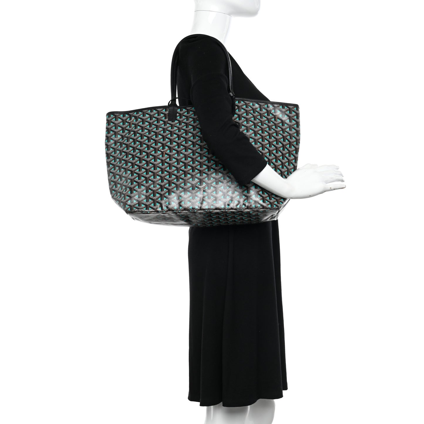 Goyardine Saint Louis Claire Voie PM Black Blue