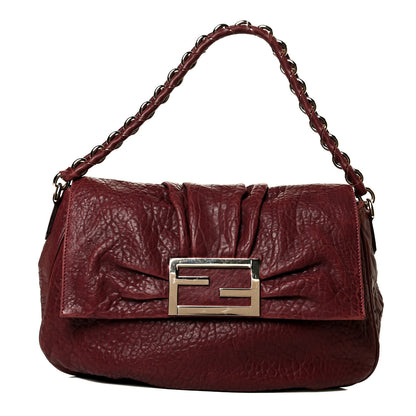 Fendi Crinkled Lambskin Mia Shoulder Flap Mona 1 of 13
