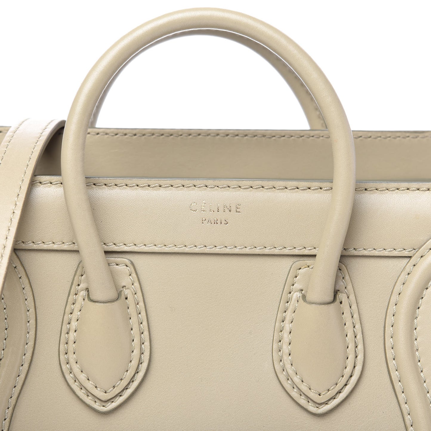 Satin Calfskin Nano Luggage Sand
