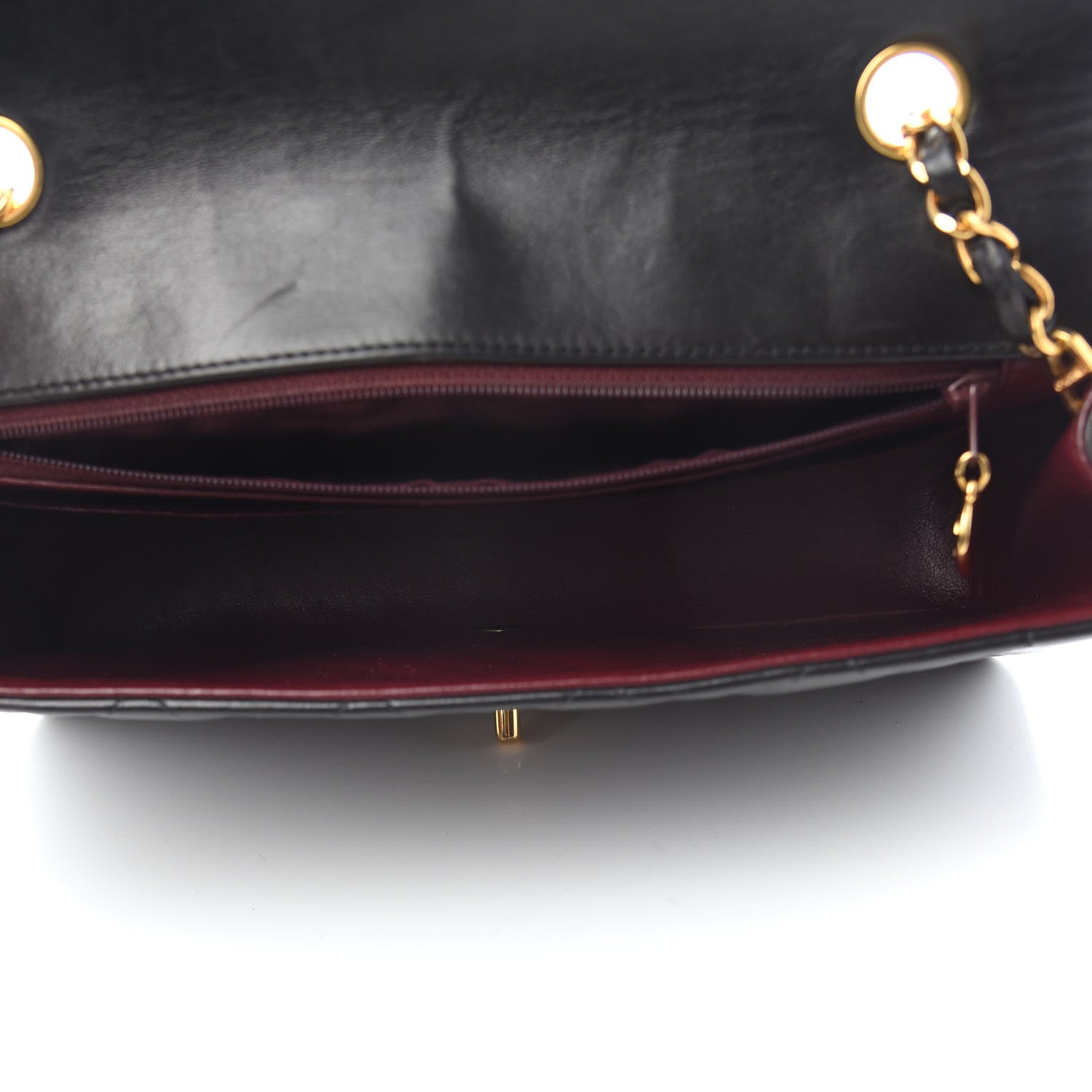 Chanel Lambskin Quilted Medium Single Flap Black 5 of 9