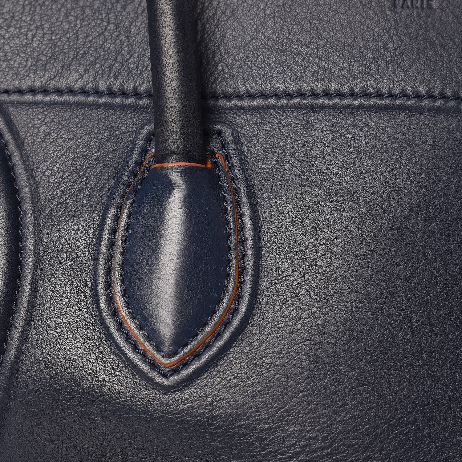 Celine Supple Calfskin Large Phantom Luggage Navy Blue Orange 14 of 25