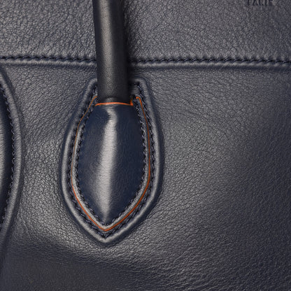 Celine Supple Calfskin Large Phantom Luggage Navy Blue Orange 14 of 25