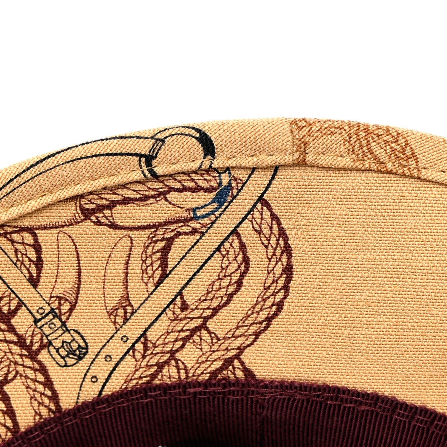 Hermes Linen Cotton Della Cavalleria Funk Hat 57 11 of 11