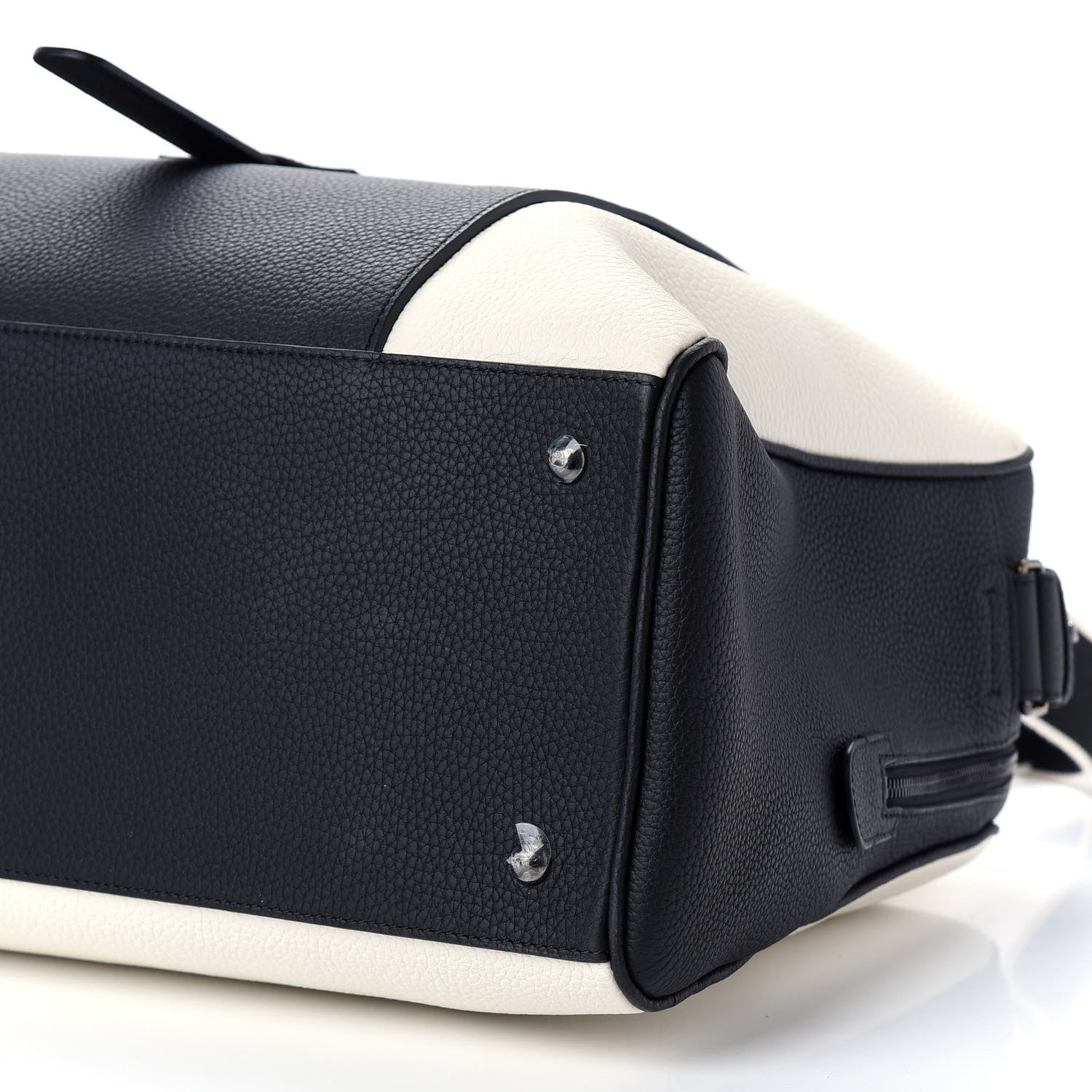 Delvaux Grained Calfskin D-off Black White 8 of 10