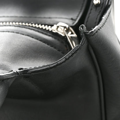 Salvatore Ferragamo Calfskin Double Handle Small Nolita Satchel Black 13 of 15
