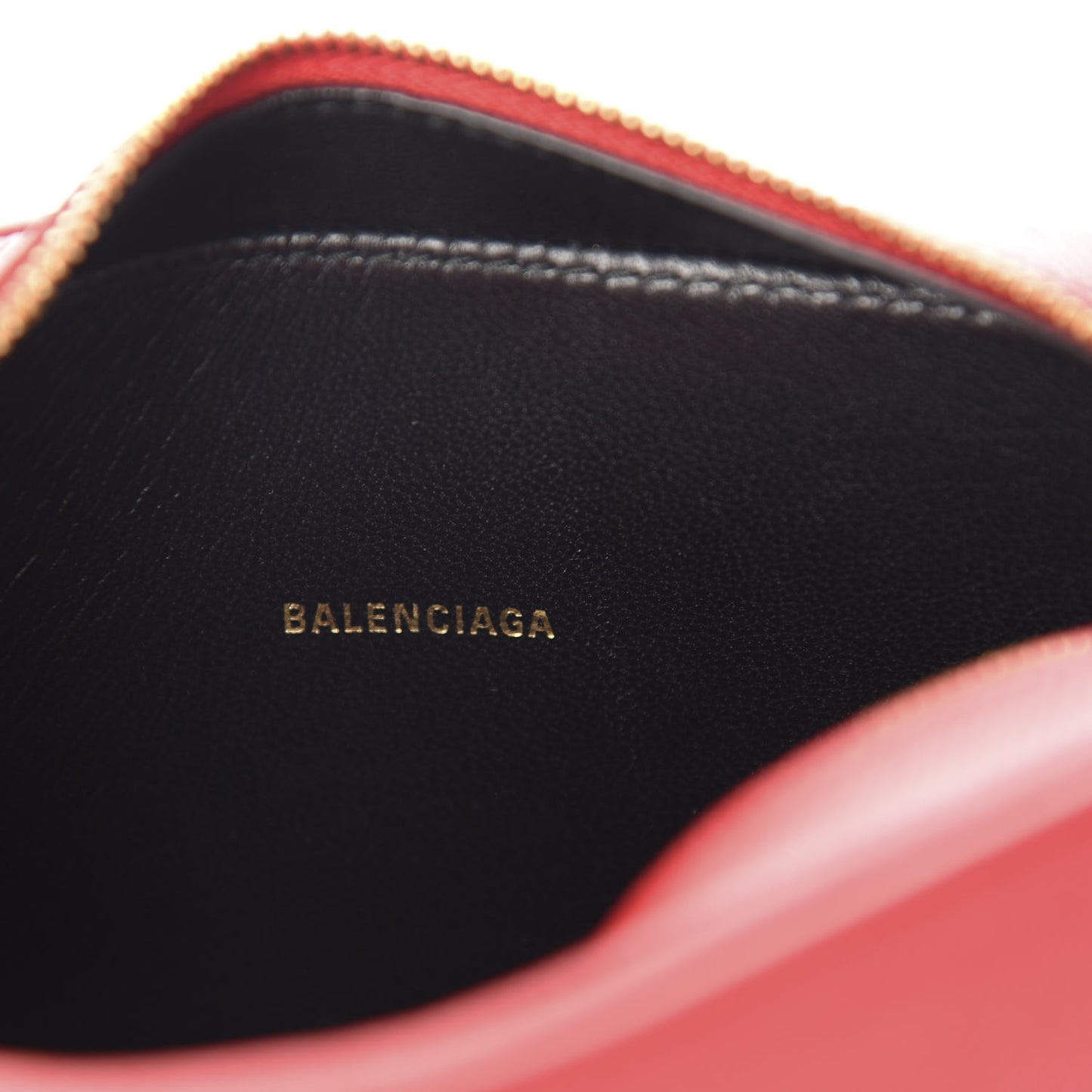 Signature Grained Calfskin Logo XS Ville Camera Bag Rouge Lantern Black