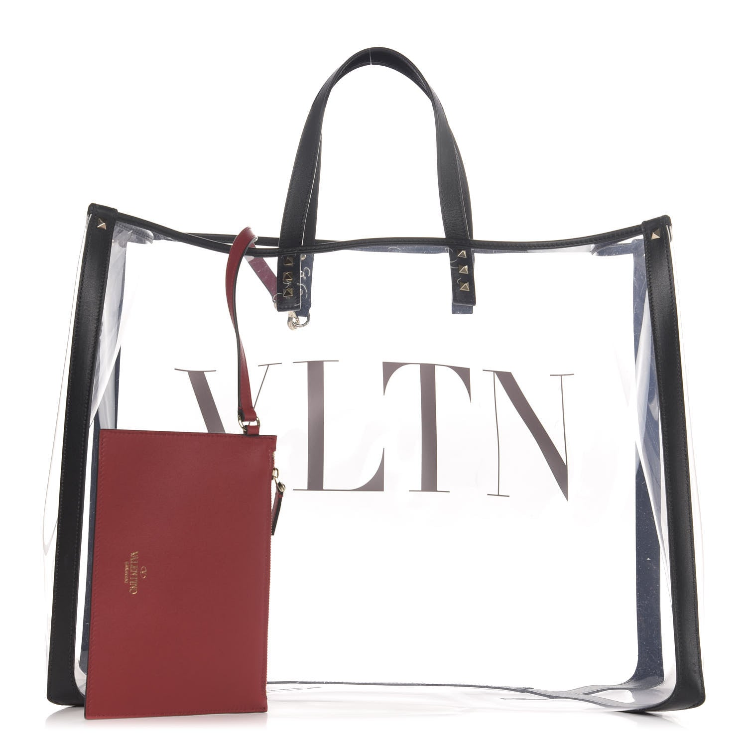Valentino Garavani Plexy VLTN Large Shopping Bag Transparent 1 of 10