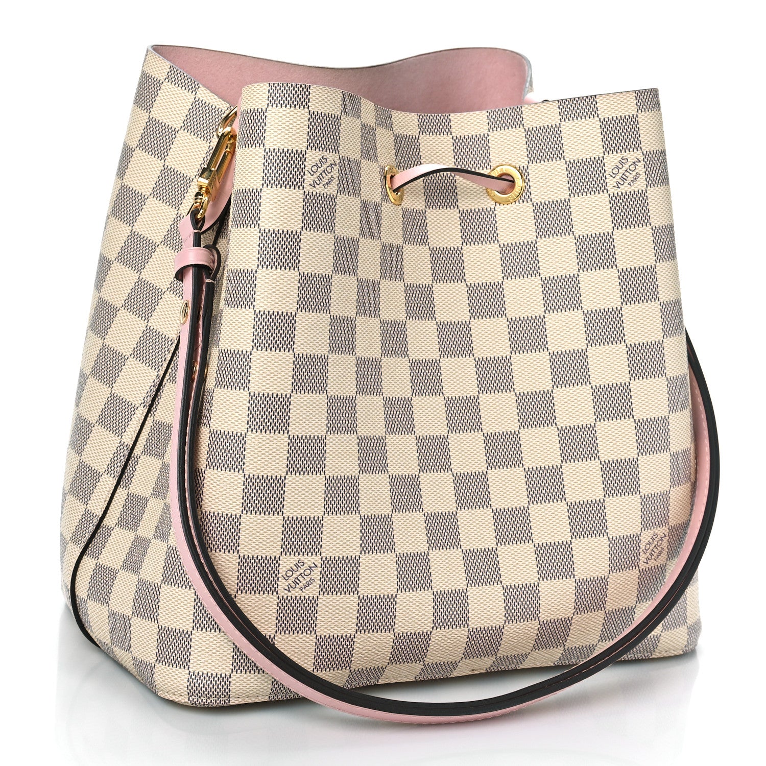 Louis Vuitton Damier Azur Neonoe MM Eau De Rose 3 of 8