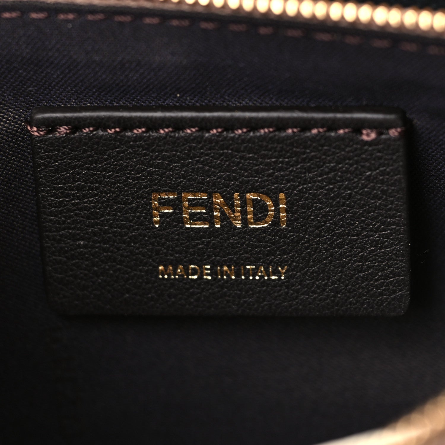 Fendi Vitello King Tamponato Logo Embossed Medium Wallet On Chain Poudre 6 of 9