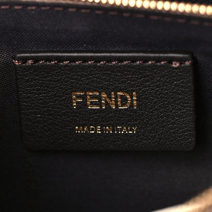 Fendi Vitello King Tamponato Logo Embossed Medium Wallet On Chain Poudre 6 of 9