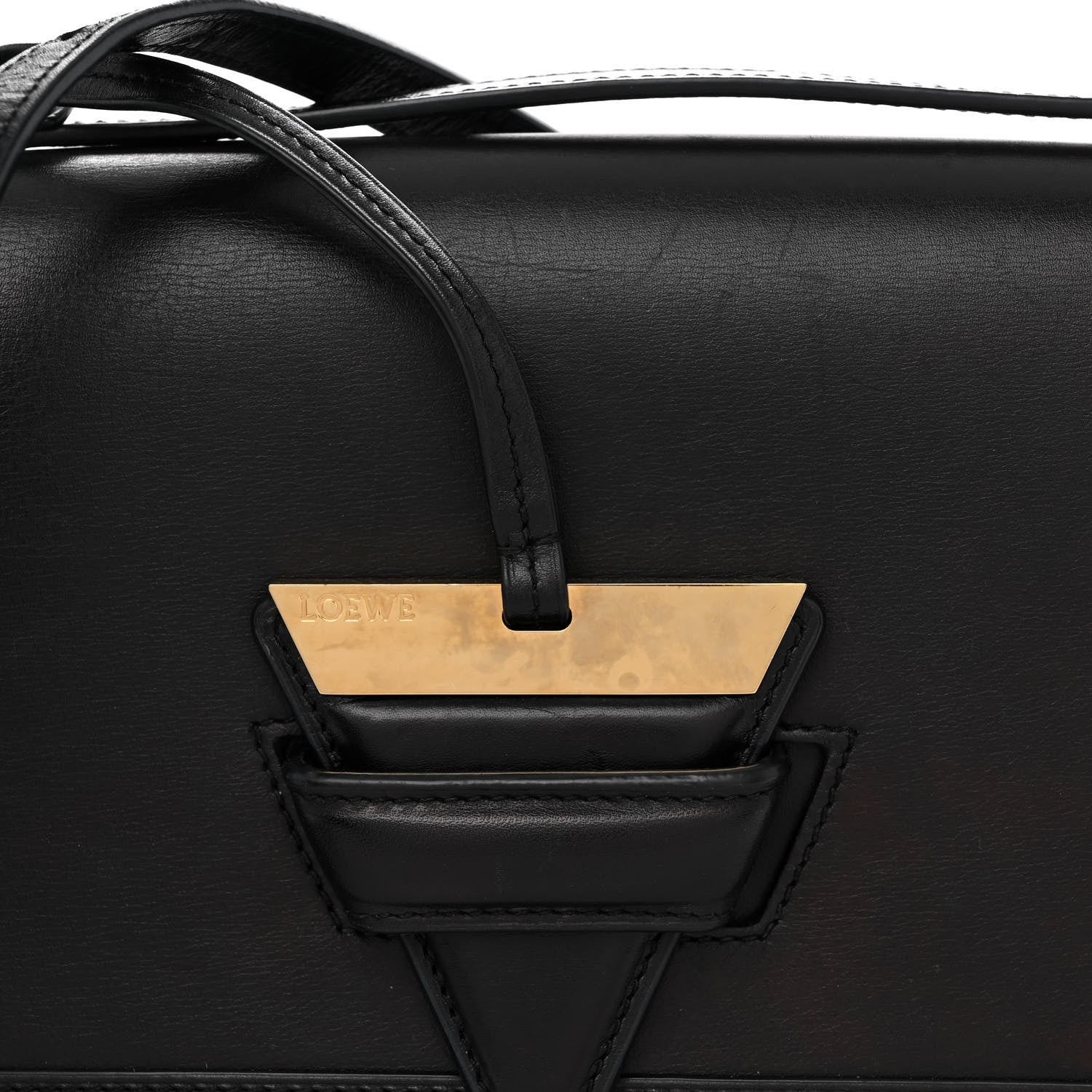 Loewe Calfskin Small Barcelona Shoulder Bag Black 7 of 10