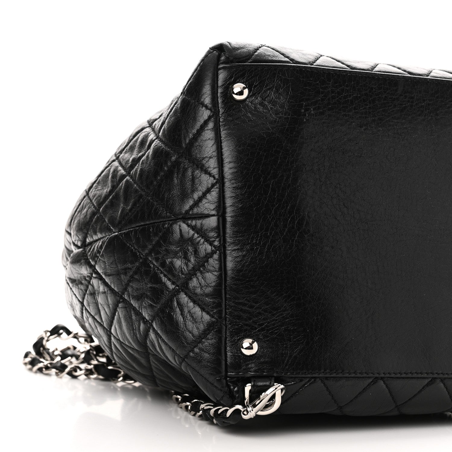 Chanel Glazed Calfskin Quilted Beijing Backpack Black 9 of 10