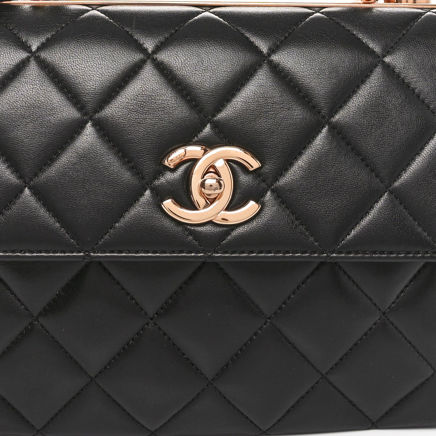 Chanel Lambskin Quilted Small Trendy CC Dual Handle Flap Bag Black 8 of 10