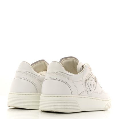 Chanel Calfskin CC Womens Sneakers 36 White 4 of 10