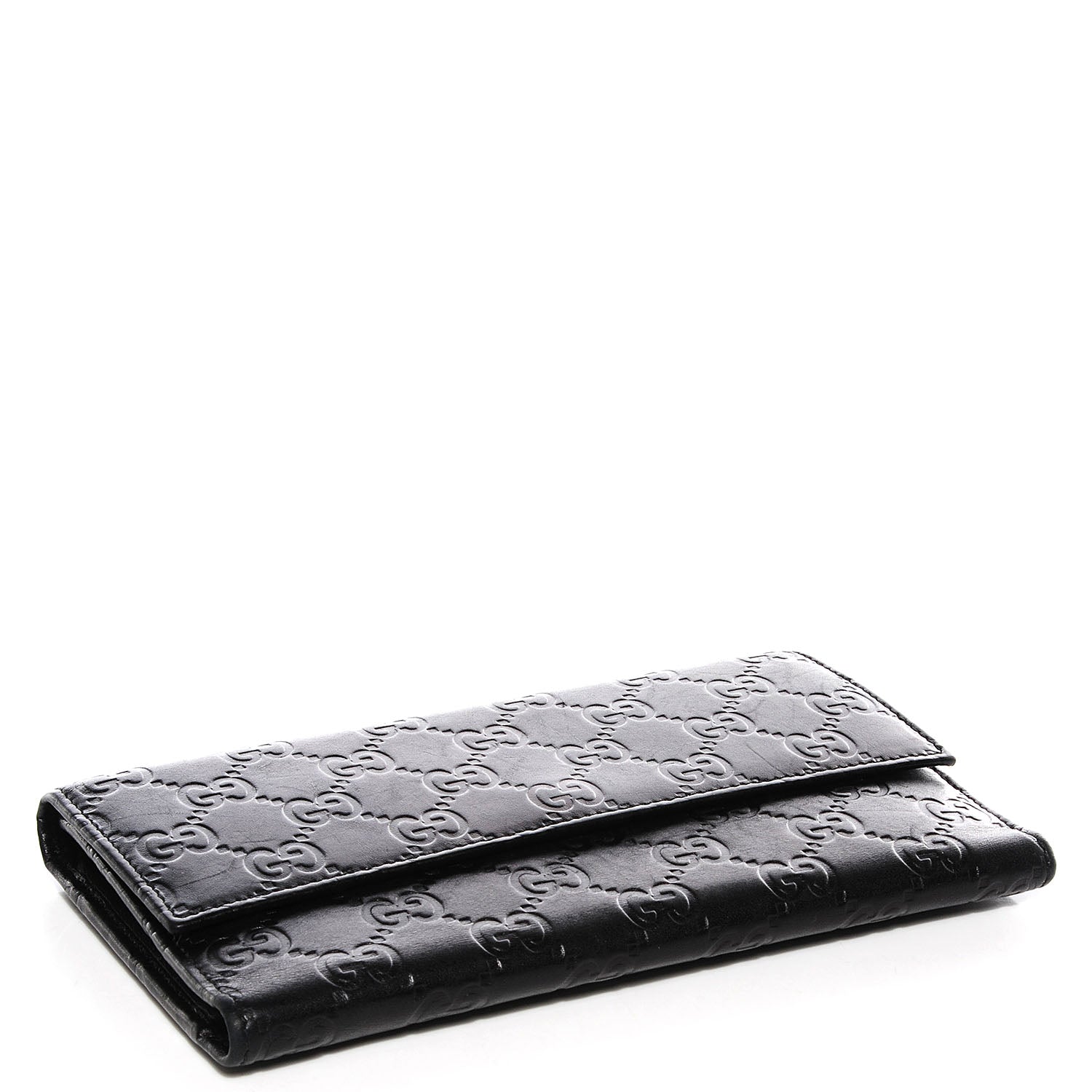 Gucci Guccissima Continental Flap Wallet Black 4 of 7