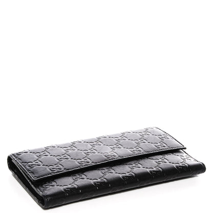 Gucci Guccissima Continental Flap Wallet Black 4 of 7