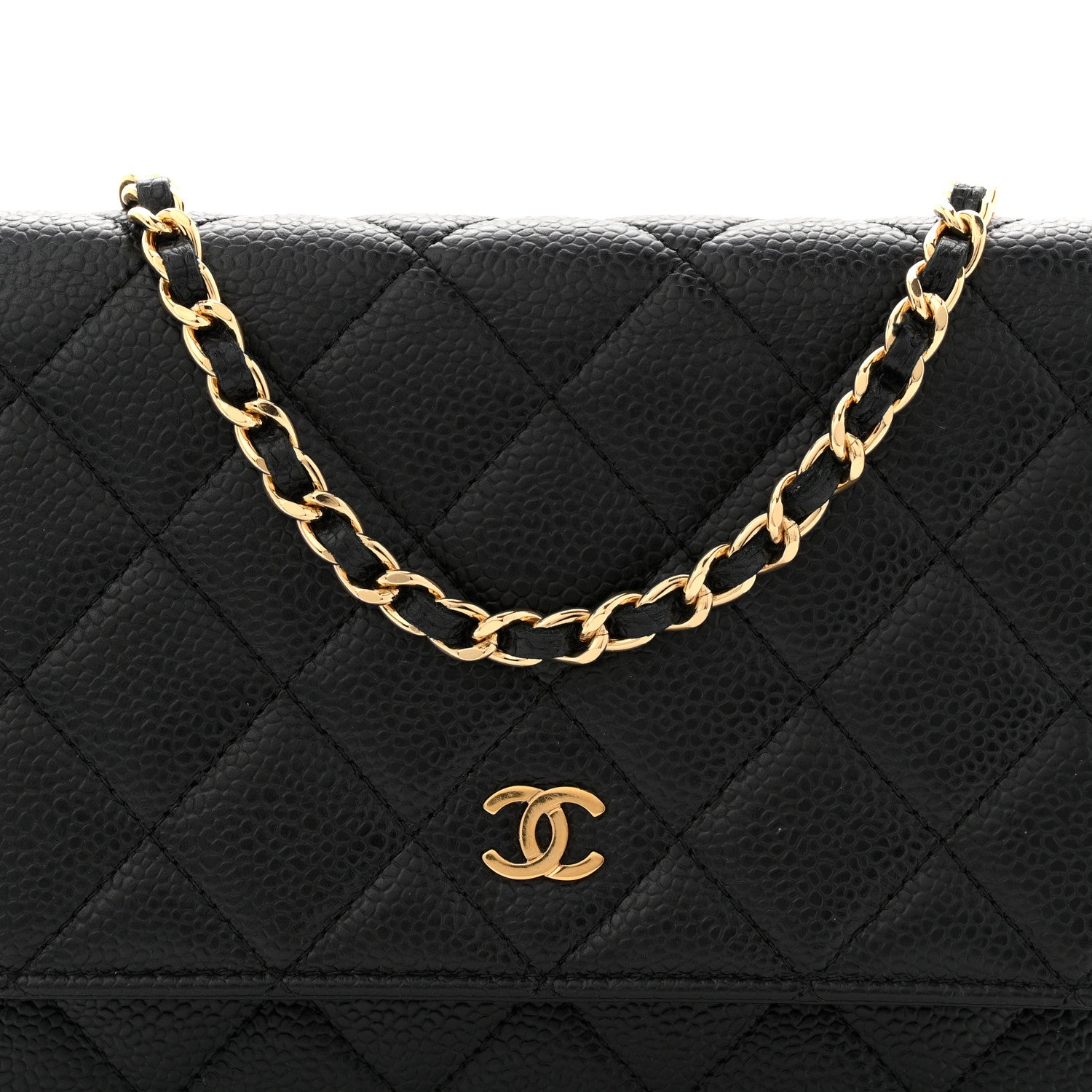 Chanel Caviar Quilted Wallet on Chain WOC Black 8 of 11