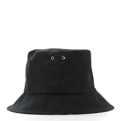 Christian Dior Polyester Cotton Oblique Teddy-D Brim Bucket Hat 57 Black 9 of 23