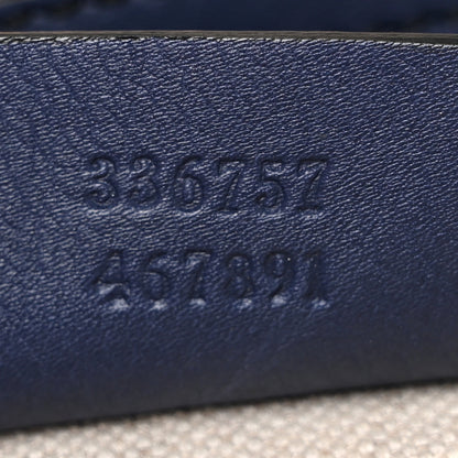 Gucci Guccissima Medium Emily Shoulder Bag Blue 6 of 21