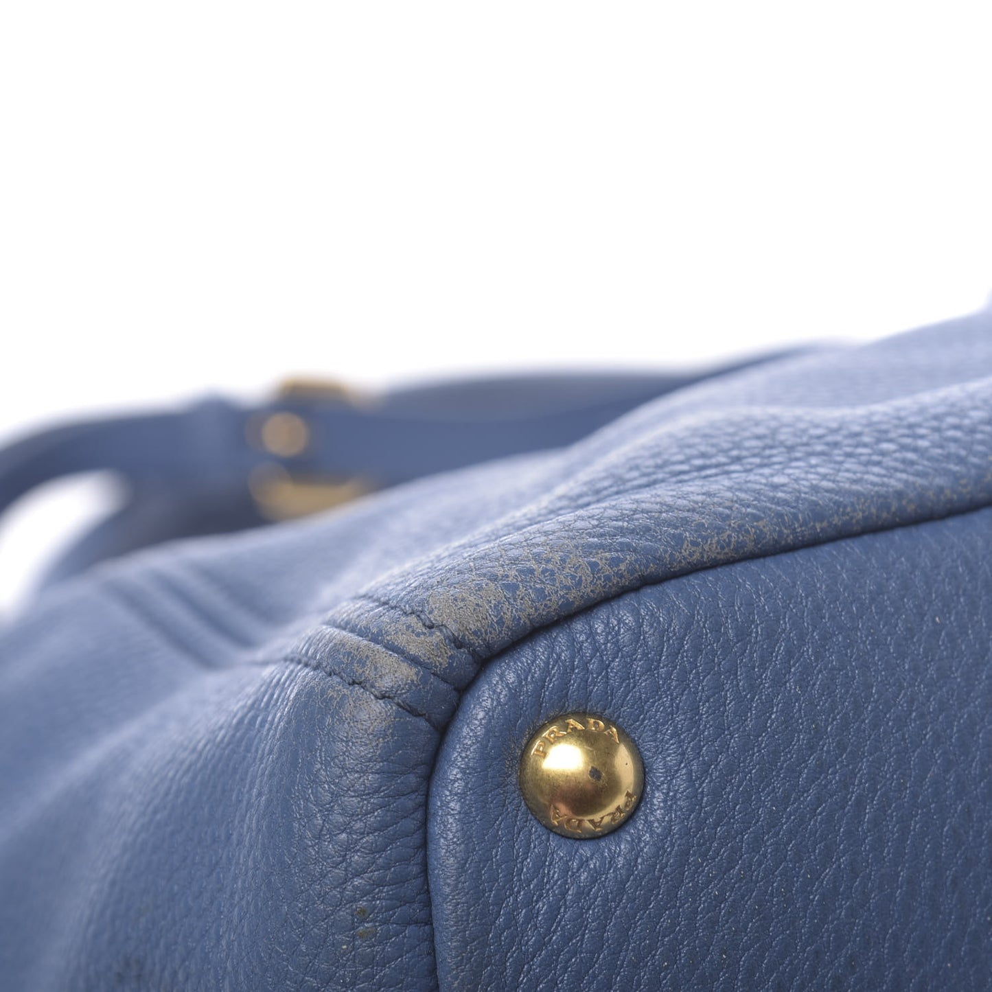 Vitello Daino Side Pocket Tote Cobalto