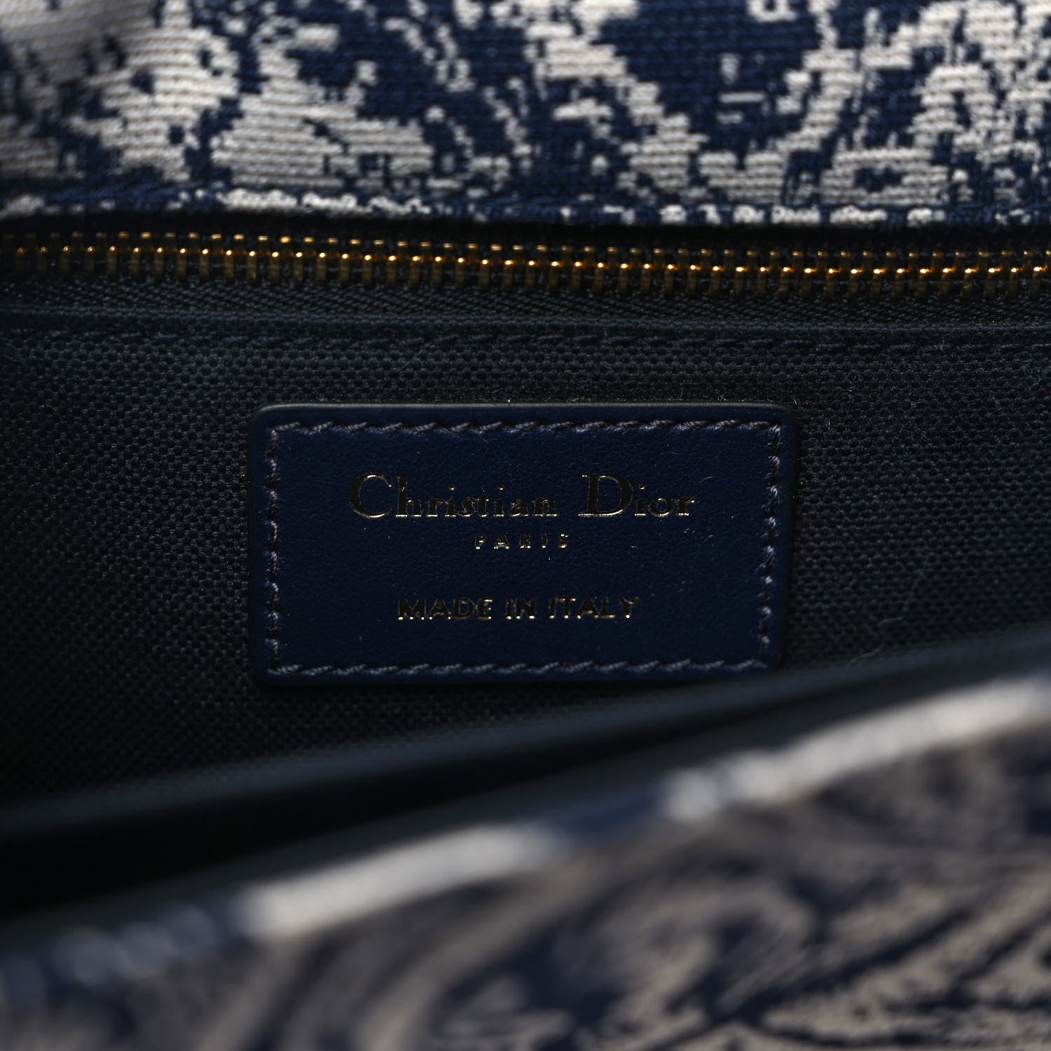 Christian Dior Toile de Jouy Reverse Jacquard 30 Montaigne Flap Bag Blue 5 of 7