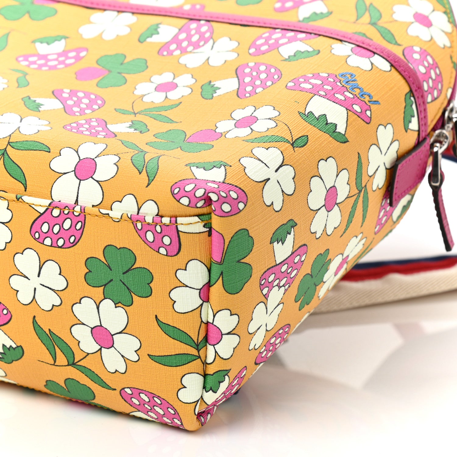Gucci Canvas Childrens Flower Mushroom Print Backpack 11 of 12