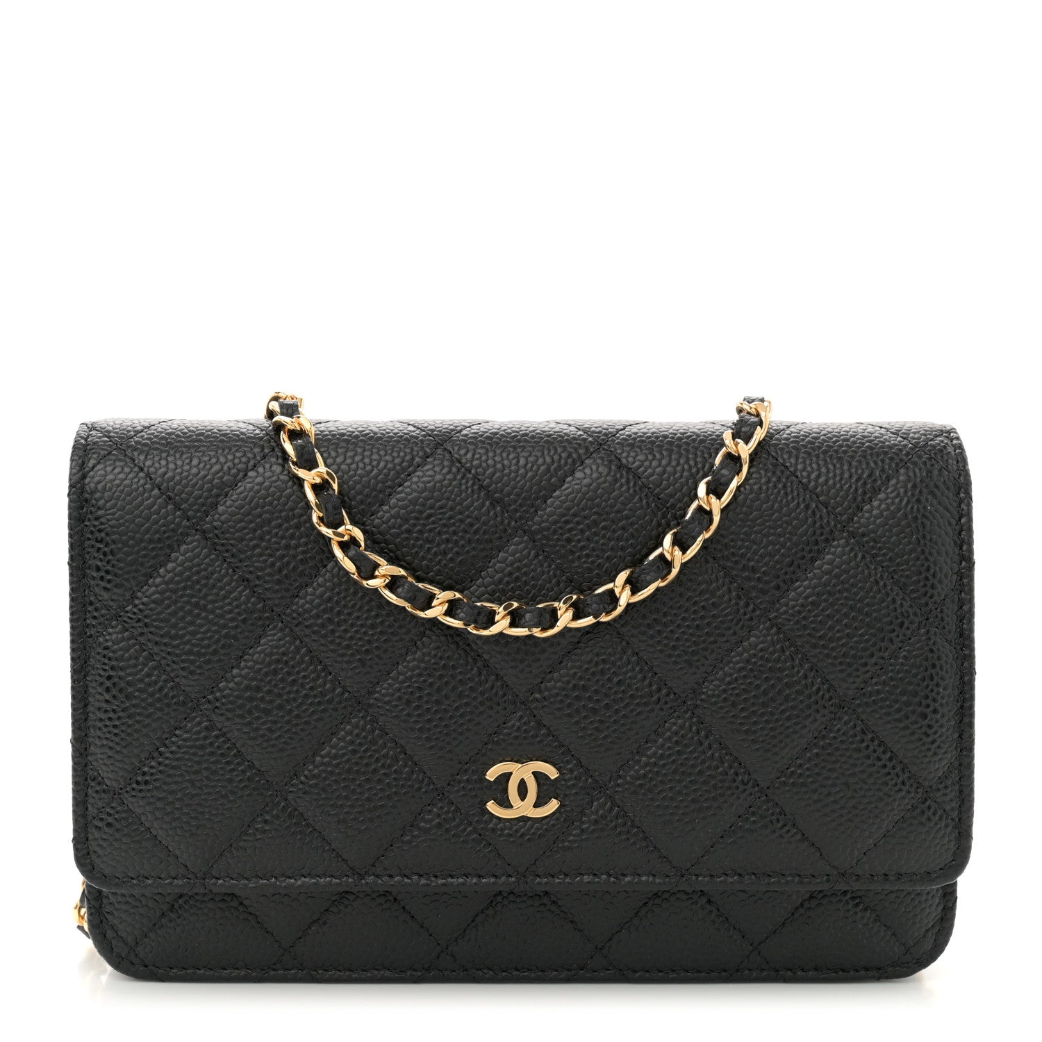 Chanel Caviar Quilted Wallet On Chain WOC Black 1 of 11