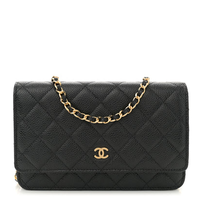 Chanel Caviar Quilted Wallet On Chain WOC Black 1 of 11