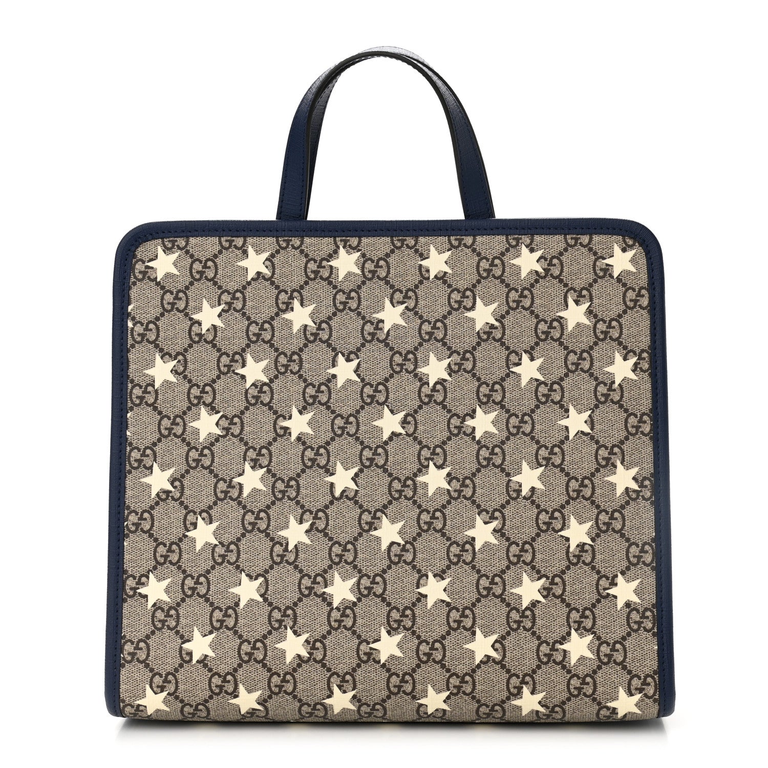 Gucci GG Supreme Monogram Stars Childrens Tote Beige Ebony Yellow Royal 1 of 10