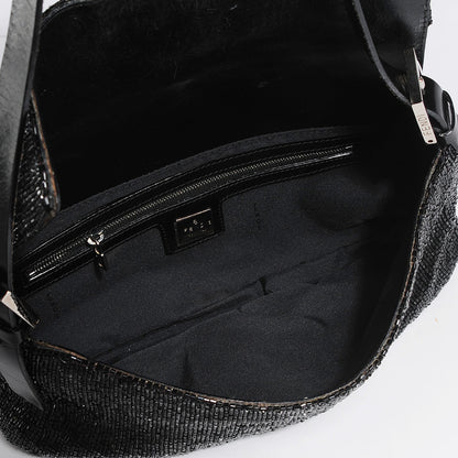 Fendi Beaded Baguette Black 5 of 8