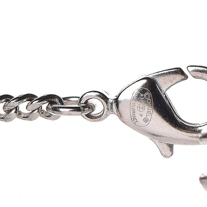 Chanel Crystal Baguette CC Necklace Blue 6 of 7