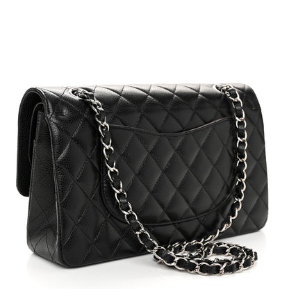 Chanel Caviar Quilted Medium Double Flap Black 3 of 12