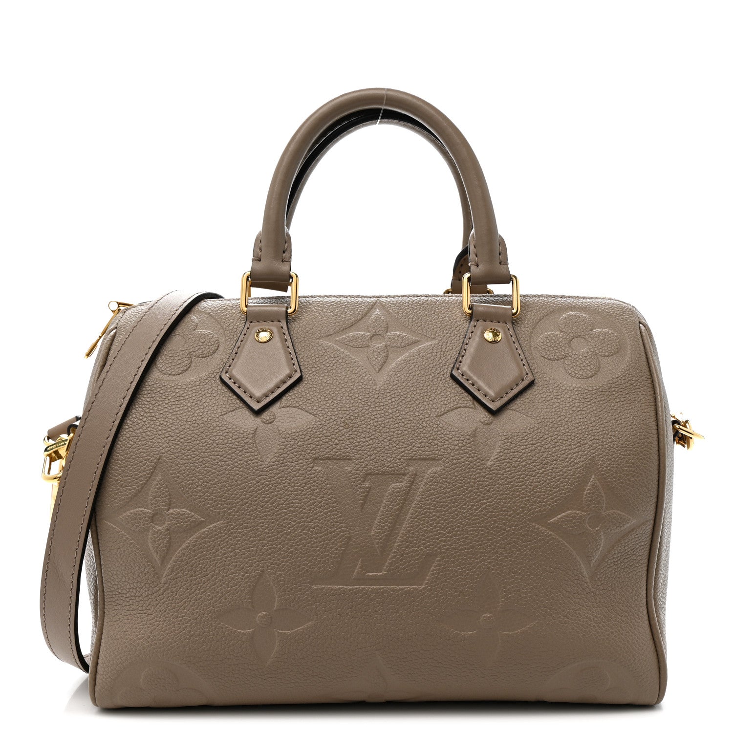 Louis Vuitton Empreinte Monogram Giant Speedy Bandouliere 25 Tourterelle 1 of 12