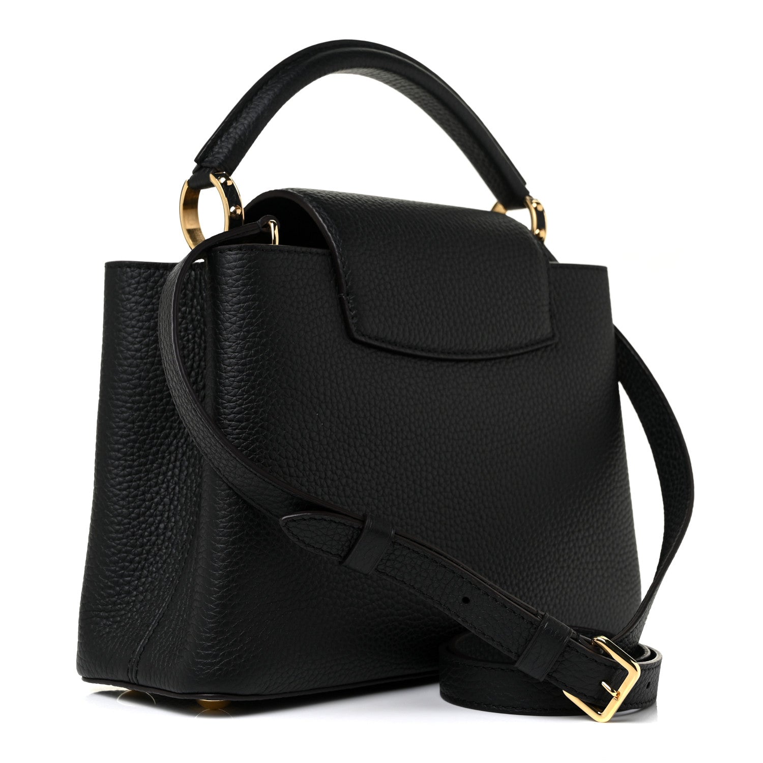 Louis Vuitton Taurillon Capucines BB Black 3 of 10