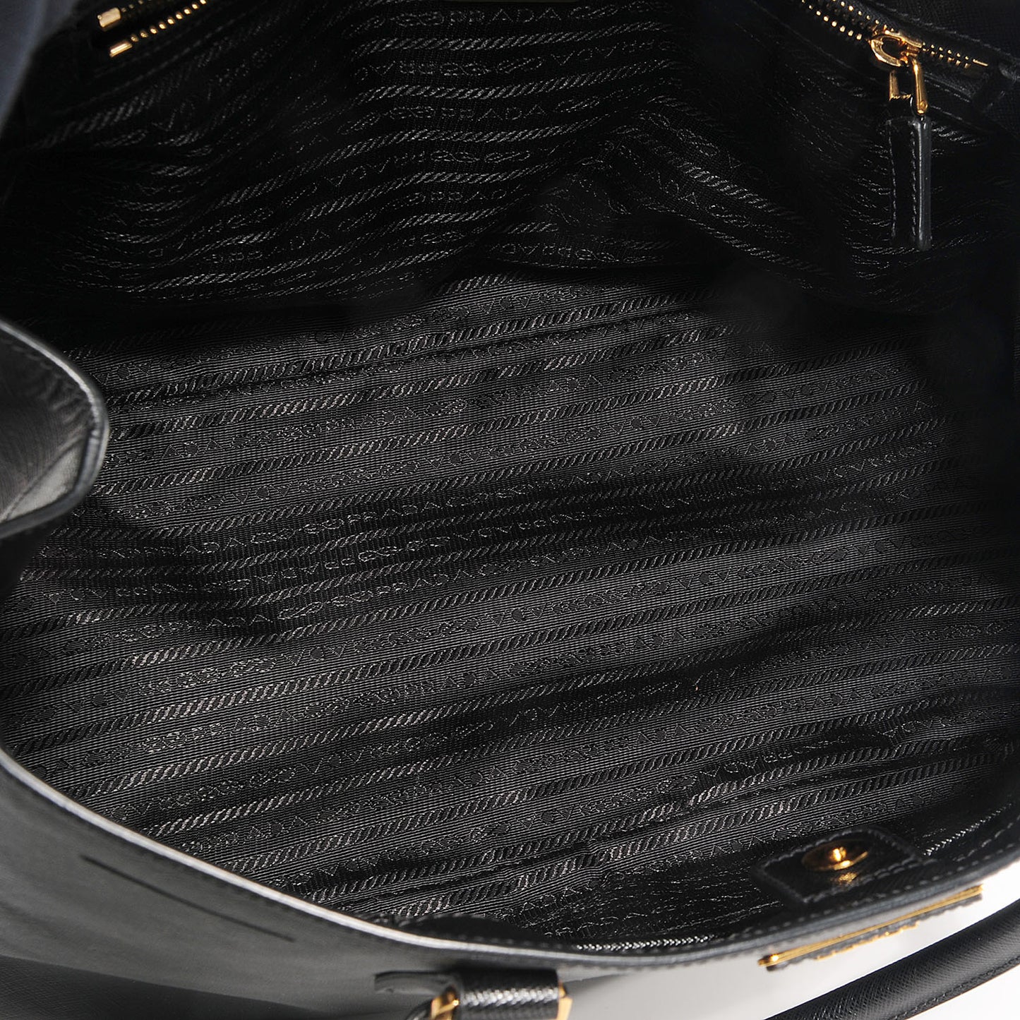 Saffiano Lux Large Tote Nero Black