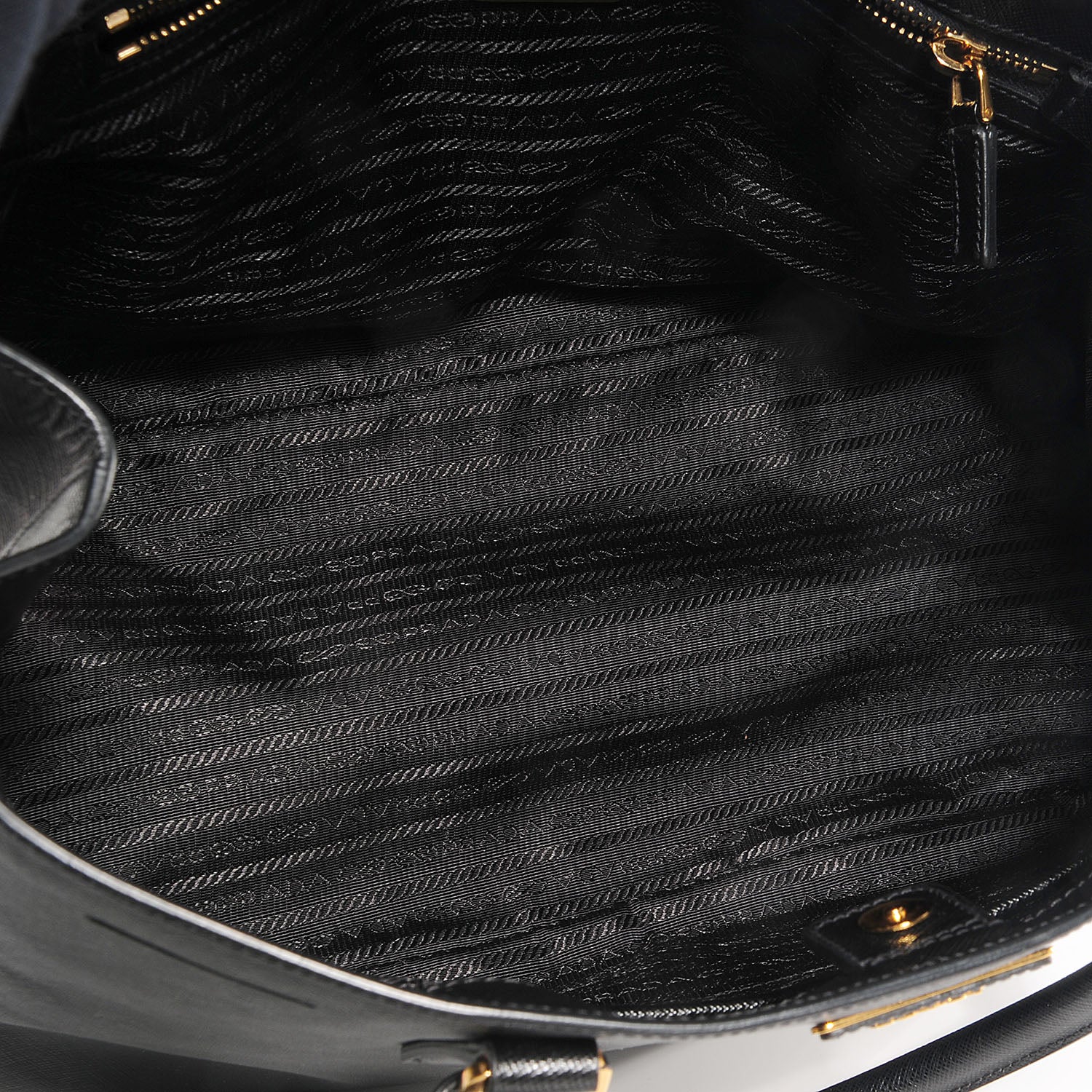 Prada Saffiano Lux Large Tote Nero Black 9 of 10