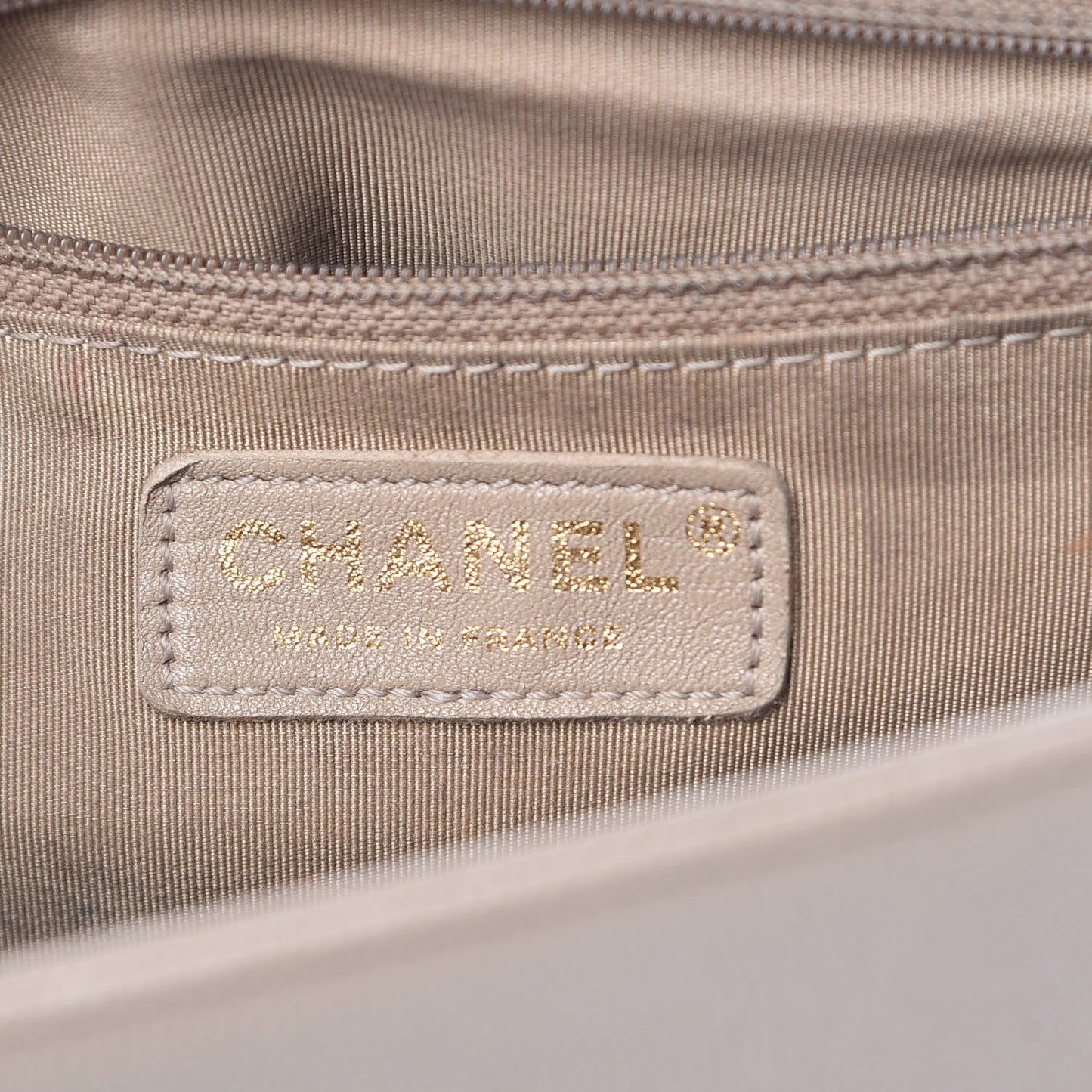 Caviar Quilted New Medium Boy Flap Dark Beige